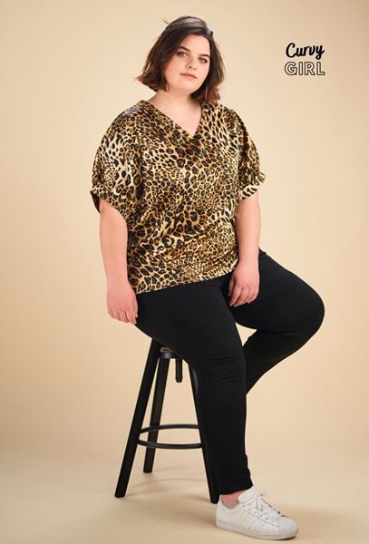 Picture of CURVY GIRL LEOPARD PRINT TOP